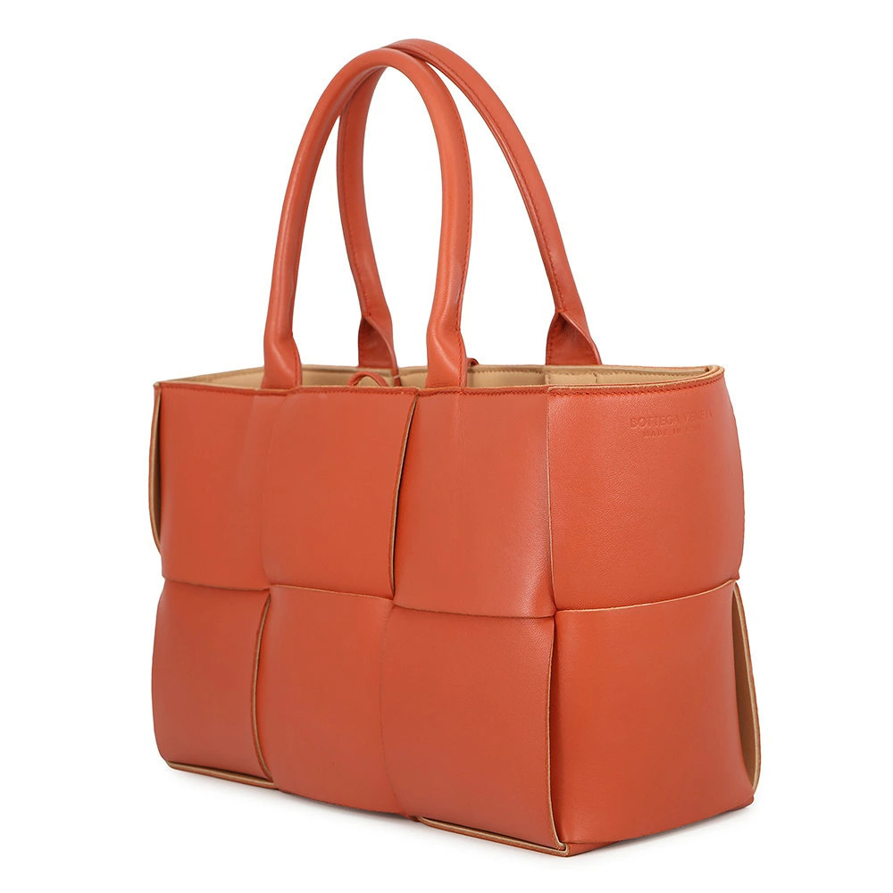 Bottega Veneta Tote Leather Intrecciato Handbag Bag Arco Black